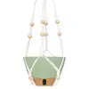 Anthony Diaolan Maceta de Plástico para Interior Colgante Cesta Colgante Maceta Rattan Verde Hogar Balcón Exterior