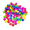 Atacado do Fabricante Contas Redondas Acrílicas Pintadas por Spray Contas de Borracha Fluorescentes com Furo Reto Acessórios para Joias DIY Materiais para Miçangas Artesanais