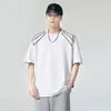 Algodón de Modal Jelly Sensación Fresca 7A Antibacteriano 2026 Verano Nuevo Camiseta Casual de Manga Corta Negra
