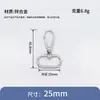 Accesorios de Ferretería para Bolsos, Mosquetones de Aleación de Zinc, Ganchos para Bolsos, Hebillas Metálicas de Boca de Pez, Correas para Bolsos, Accesorios de Cuero