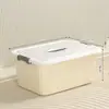 Caja de Almacenamiento Engrosada para Ropa, Juguetes, Snacks de Casa y Coche, Caja de Almacenamiento de Respaldo, Caja de Almacenamiento tipo Canasta de Plástico