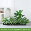 Simulação de paisagismo com plantas verdes caixa de flores planta falsa canaleta de flores verdes decoração de interior decoração de flores artificiais externas
