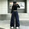 Mono de niña Pantalones de pierna ancha Primavera y Otoño 2026 Nuevo estilo Niños medianos y grandes Suelto americano Caída suave Pantalones casuales de largo hasta el suelo Modernos
