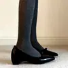 Zapatos Mary Jane Elegantes para Mujer, Estilo Francés, Tacón Oculto, Punta Fina, Lazo, Modelo Nuevo 2026, Planos de Deslizamiento Poco Profundos para Viajes