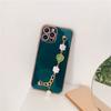 Pulsera de Gema Electrochapada Funda para Teléfono Móvil Apple 15/14 iPhone11/XR Funda Protectora para 12 Agujero Fino Funda Suave 7G