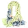 Cachecol de Lã Pintado à Mão, Dupla Utilização como Xale para Proteção contra o Frio, Gola Térmica Feminina para Outono e Inverno, Design Personalizado Pintado à Mão com Plantas e Flores Artesanais