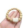 Madeira Fragrante de Leite Cabeça de Gatinho Desenho Animado Pulseira Pulseira de Madeira Fragrante de Leite Nova Pulseira Estilo Chinês Pulseira Diy