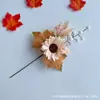 Arreglos Otoñales Estilo Ins Transfronterizo de Hoja de Arce y Girasol, Adornos de Decoración de Halloween de Gratitud por la Cosecha en Casa Manojo