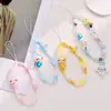Pulsera de Cuentas de Hello Kitty Linda de Dibujos Animados Adecuada para Fundas de Teléfono Móvil, Correa Versátil de Celebridad de Internet para Mujer Estilo Corto