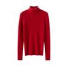 Suéter de cashmere feminino gola alta 100% puro suéter de cashmere outono e inverno nova linha de roupas pit malha suéter de fundo