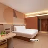 Lançamento de Novo ProdutoConjunto de Mobília para Quarto Padrão de Hotel Laranja 3.0 com Material de Painel Artificial de Grau E1 como Opção Padrão