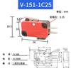 Microinterruptor de límite de carrera V-151/2/3/4/5/6-1C25 tipo Omron de 3 pines con llave de reinicio