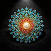 Broche de girasol de lujo, bañado en oro con diamantes y perlas, accesorio de alfiler de moda para el día a día para mujeres, producto transfronterizo de alta gama