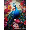 Novo produto Amazon venda quente 5D pintura diamante cor pavão coroa cenário diy sala de estar pintura decorativa fabricantes atacado