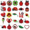 50 mariquita de dibujos animados personalidad DIY goo decorativo tarjeta scooter motocicleta coche teléfono móvil pegatinas creativas