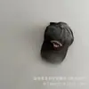 Gorra de béisbol lavada de moda estilo coreano 2026 con parte superior suave desgastada para otoño e invierno, elegante gorra de pico de pato para niños, gorra de street dance