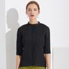Ropa Sanzhai moda nicho ropa de mujer temperamento elegante top versátil cárdigan camisa color sólido plisada mujer Venta al por mayor
