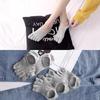 Calcetines de cinco dedos para dama verano invisibles medias de red ultrafinas algodón peinado transpirables absorbe sudor calcetines anti-talón de silicona fabricantes mayoreo