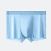 Cuecas de Seda Gelo para Meninos Verão Cuecas Boxer Finas Antibacterianas Respiráveis de Malha Atacado Masculino Esportivas Respiráveis Antibacterianas