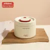 Color Acero Acero Inoxidable 304 Termo para Almuerzo al Vacío Portátil Mini Lonchera de un Solo Compartimento Lonchera Sellada a Prueba de Fugas con Aislamiento para Arroz
