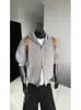 Cárdigan de punto con capucha de peso pesado 800g para otoño e invierno, unisex, marca de tendencia estilo americano, prenda exterior casual de corte holgado