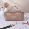 Bolsa de Cosméticos de Malla Hueca Nueva de Gran Capacidad de Gama Alta Portátil Multifuncional con Compartimentos Bolsa de Almacenamiento de Artículos de Tocador para Viaje para Mujeres