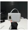 Bolsa Texeled 2025 Nova Bolsa Feminina Fashionável Bolsa de Ombro Transversal Fashionável Bolsa de Mão com Corrente Texeled Bolsa Quadrada Pequena