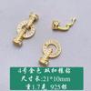 S925 Sterling Silver Diamond Single Row Pearl Buckle Colar Buckle Bracelet Buckle Sweater Chain Buckle Jóias DIY Acessórios