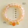 Pulsera de Vidrio Color Ceniza Estilo Templo Bestia Devoradora de Oro, Pulsera de Vidrio Multicolor, Pulsera del Palacio Auspicioso al por Mayor