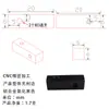 Acoplador de tira larga de aluminio M3 de 4 orificios Conector adaptador M4 Bloque de fijación Bloque cuadrado Barra de aluminio Disponible en fábrica de Dongguan
