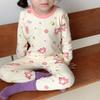 Conjunto de Ropa de Otoño sin Huesos para Niños y Pantalones Largos Lindo Dibujo Animado Otoño e Invierno Pijamas de Algodón Puro Ropa Interior Estilo Coreano para Bebé Ropa para el Hogar
