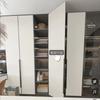 Moganshan PET casa entera a medida fábrica aparador puerta puerta minimalista de vestidor puerta de mueble bar marco de aluminio puerta de vidrio