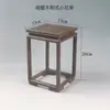 Suporte de Madeira para Asas de Frango Ornamento Suculenta Bonsai Estilo Antigo Chinês Bule Prateleira de Armazenamento Alta e Baixa Base de Gabinete de Tesouros