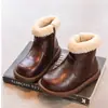 Zapatos de Invierno para Niña 2025 Nuevos Zapatos de Algodón para Niños Botines Forrados de Felpa Botas Martin Gruesas Acolchadas de Algodón para Bebé Niña Cálidos