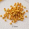Cuentas Espaciadoras de Oro de 24K Alta Retención de Color Hechas a Mano Accesorios para Joyería DIY Cuentas Espaciadoras para Collar Pulsera Materiales Directo del Fabricante