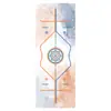 Tapete de Fitness Profissional Resistente ao Desgaste de Borracha PU Transfronteiriço, Tapete Estampado Colorido para Pular Corda, Tapete de Yoga com 80cm de Largura, Antiderrapante