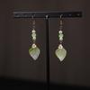 Bolsa de la Suerte de Aretes Florales de Estilo Chino Nuevo, Nuevos Aretes de Gancho Populares, Aretes Niche de Alta Gama, Aretes Únicos, Joyería de Estilo Chino