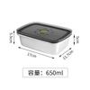 Crisper de Acero Inoxidable 304 Grado Alimenticio Caja de Almacenamiento de Cocina Crisper para Alimentos de Refrigerador Lonchera para Picnic al Aire Libre