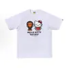 Suministro mayorista transfronterizo Chaopai de comercio exterior a 260g éxito de ventas BAPE cabeza de simio tiburón camiseta de manga corta 21