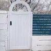 Puerta de Patio de Aleación de Aluminio, Puerta de Jardín Exterior, Puerta de Villa Campestre, Puerta de Patio de Hierro Forjado, Puerta Eléctrica de Patio de Apertura Simple/Doble