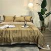 Estilo Pastoral Francés Orquídea Lyocell Tencel Verano Acolchado Lavable a Máquina Iones de Zinc Acondicionador de Aire Acolchado Verano Fresco Acolchado Juego de Cuatro Piezas