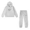 Adwysd Conjunto de Sudadera con Capucha y Pantalón de Chándal Unisex Básico de Forro Polar con Estampado de Sol, Estilo Nuevo de Otoño e Invierno de Moda para Pareja