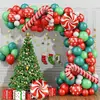 Pacote de Balões de Natal 2026 Filme de Alumínio Balão de Látex Combinação Decoração Cenário Montagem Atmosfera Balões de Festa