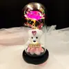 Urso Fofo Flor a Laser Tampa de Vidro Festival da Deusa Aniversário Cerimônia de Acompanhamento Dia das Mães Pequenos Presentes Enfeites para Casa Atacado
