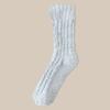 Calcetines de mujer para parejas, de forro polar coral, para otoño e invierno, gruesos y cálidos, para dormir en casa, de felpa, con forma de luna.