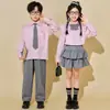Disfraces de porrista para niños, uniforme deportivo de escuela primaria, uniforme de coro de jardín de infantes, atuendo de actuación estilo universitario