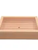 Caja de Sashimi de Madera Estilo Japonés con Tapa, Caja para Pescado, Caja para Salmón, Plato para Carne de Res, Plato para Verduras, Caja de Madera, Caja de Madera Blanca para Sushi