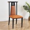 Silla de Comedor de Hotel, Restaurante de Té, Salón Privado de Hotel, Silla Sencilla de Arte en Hierro para Salón de Banquetes con Respaldo, Silla de Estilo Nuevo Chino con Asiento Acolchado Suave