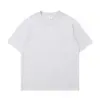 Camiseta Estilo Americano 400g Peso Pesado Algodón Puro Cuello Redondo Manga Corta Camiseta para Hombre Hombro Caído Casual Holgada Camiseta Blanca Pura Capa Base