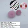 Bolas de Pelo Falso de Coelho Coloridas com Velcro em Estoque para Artesanato DIY, Bolsas, Decorações de Parede, Cortinas e Decorações de Feriados